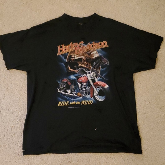Vintage Distressed Harley-Davidson tshirt - Picture 1 of 4